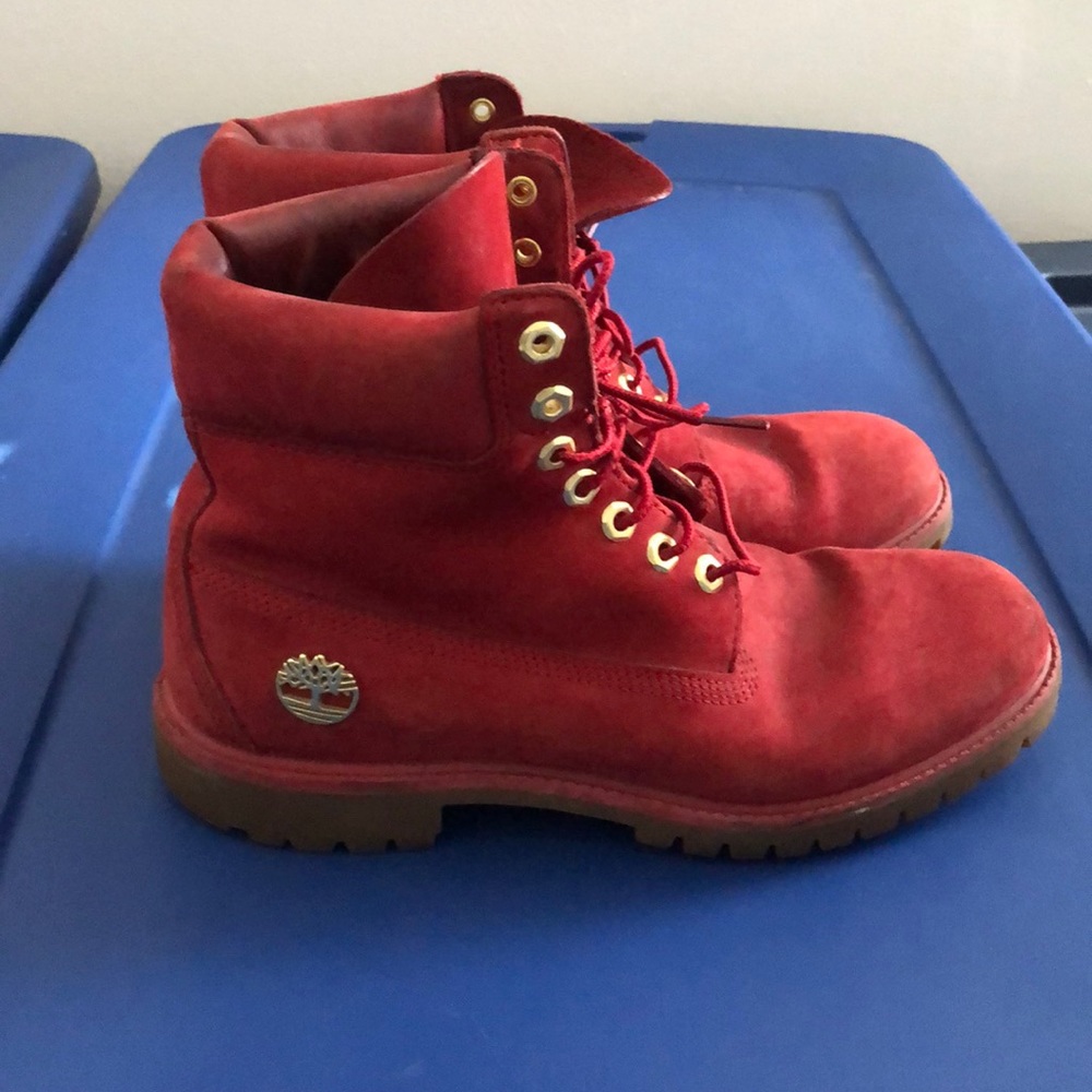 Limited edition Red Timberlands - Picture 4 of 5